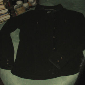 Land's End Fleece Jacket Shirt